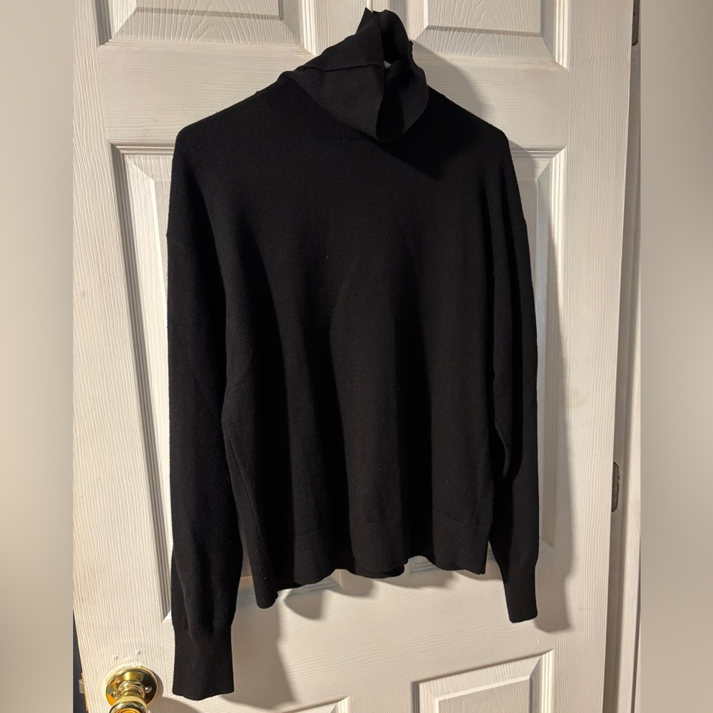 Rachel Roy Black Turtleneck Sweater L